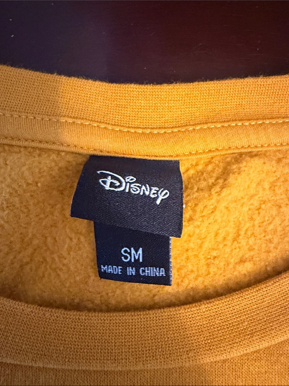 Disney Mustard Yellow Daisy Crewneck Sweatshirt